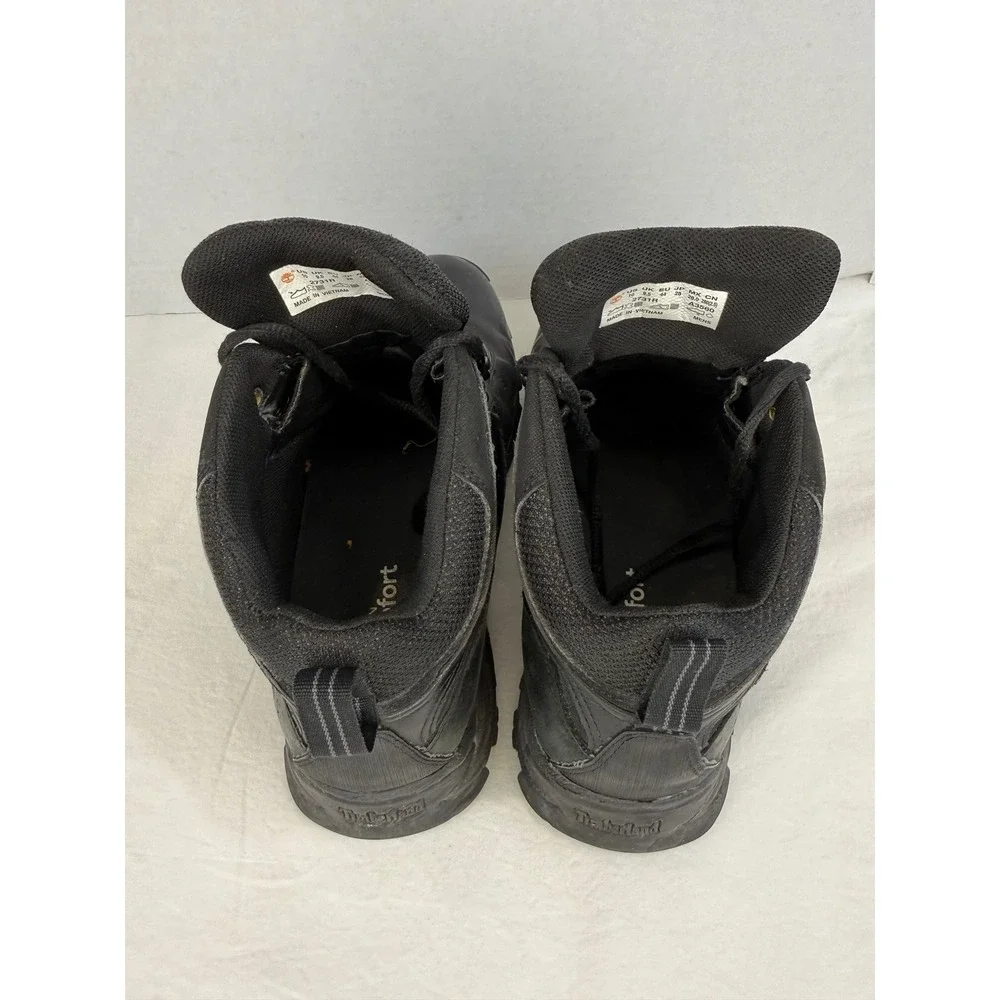 Timberland Mt Maddsen Waterproof Hiking‎ Boots Black Leather Mens 10 2731R A3560